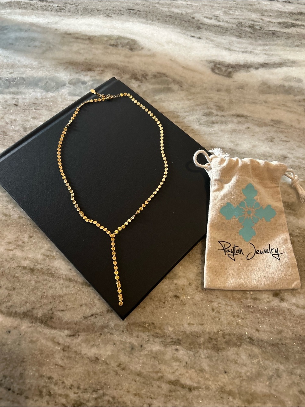Gold Y-Drop Pendant Necklace